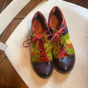 Crazy patchwork shoes